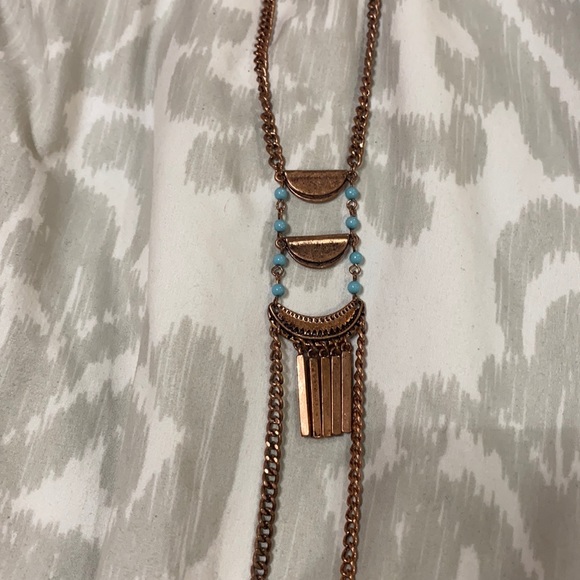 American Eagle Copper & Turquoise Necklace
